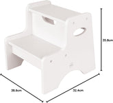 Kidkraft Two-Step Stool - White - Colorland Toys